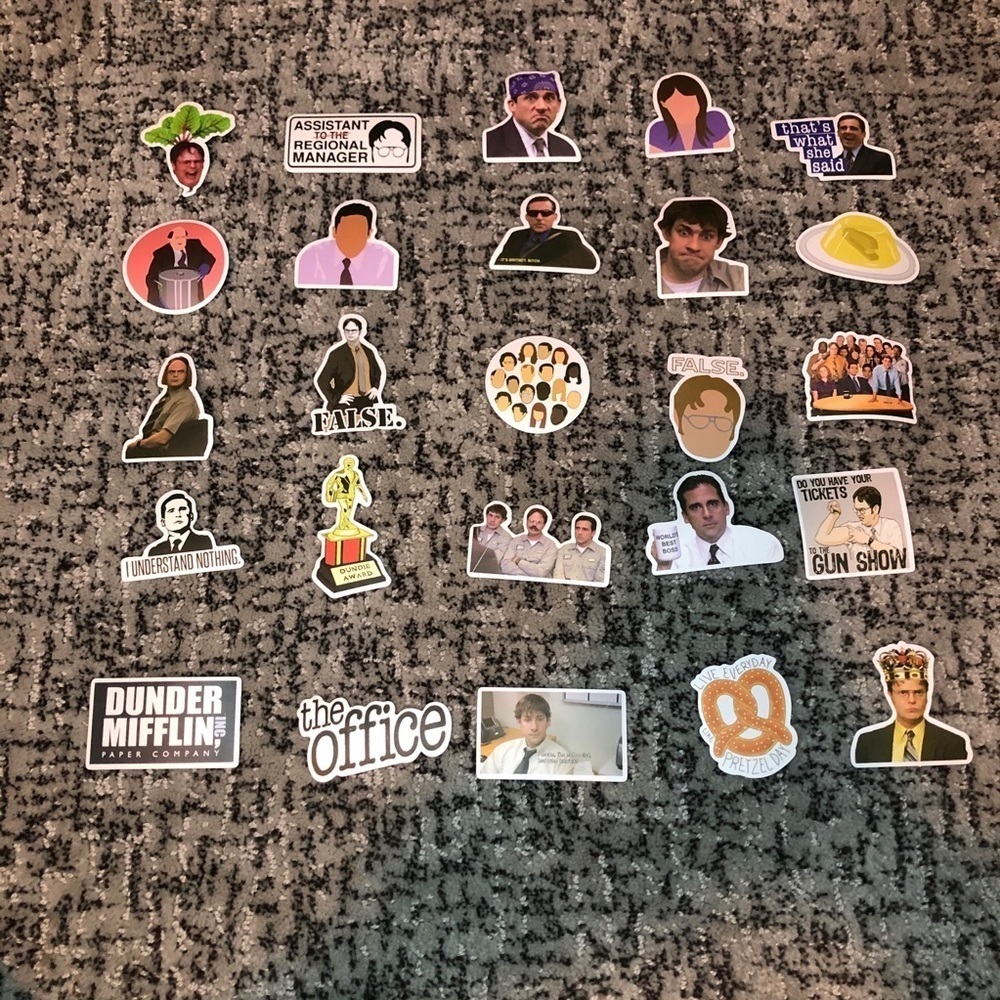 “The Office”- 25 No Repeat Sticker Bundle